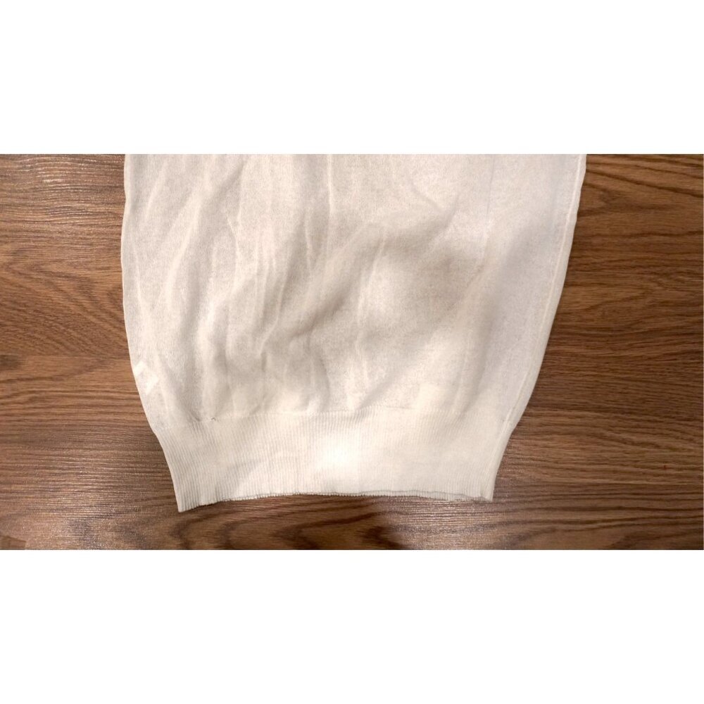 J.Crew Women's Sheer White Sweater - Size M - Picture 8 of 10